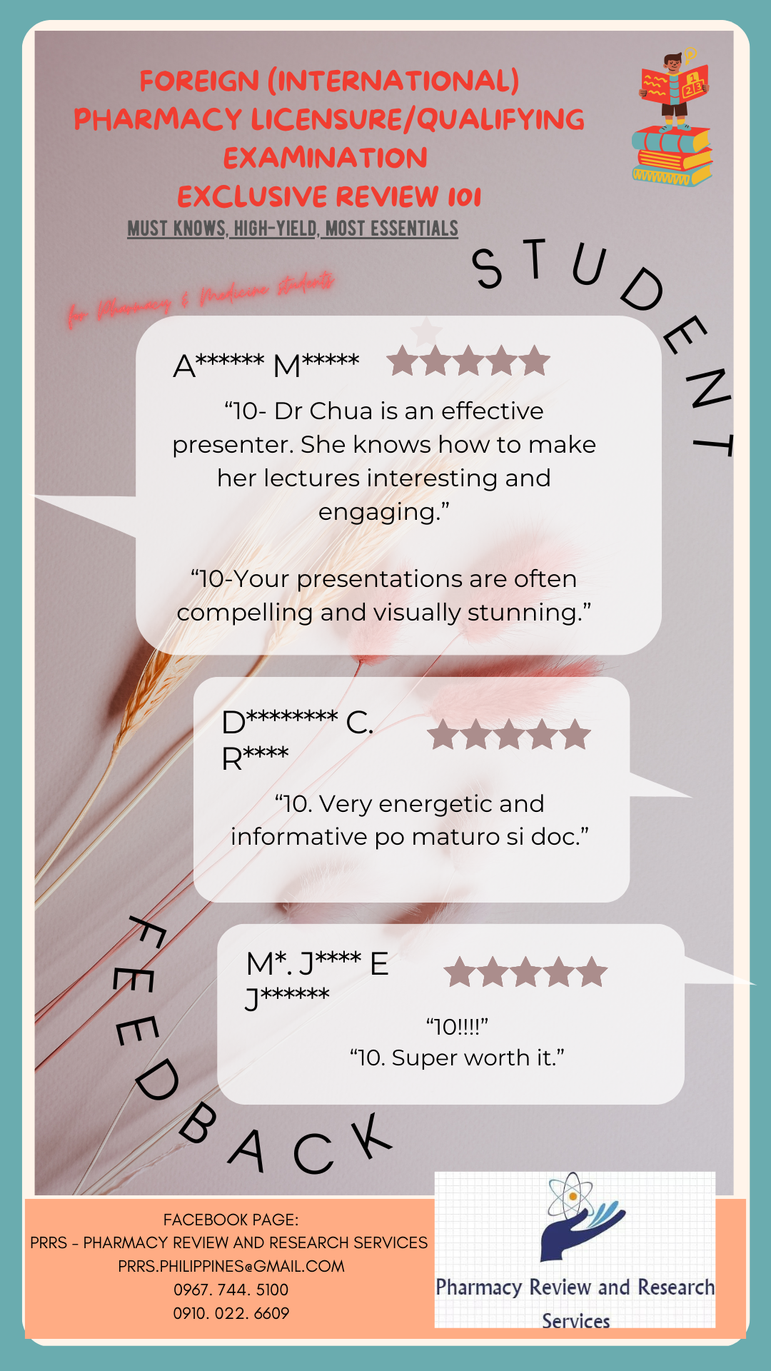 𝗣𝗥𝗥𝗦 𝗙𝗼𝗿𝗲𝗶𝗴𝗻 𝗣𝗵𝗮𝗿𝗺𝗮𝗰𝘆 (𝗜𝗻𝘁𝗲𝗿𝗻𝗮𝘁𝗶𝗼𝗻𝗮𝗹) 𝗘𝘅𝗮𝗺𝗶𝗻𝗮𝘁𝗶𝗼𝗻 𝗥𝗲𝘃𝗶𝗲𝘄 𝟭𝟬𝟭 - 𝗠𝗨𝗦𝗧 𝗞𝗡𝗢𝗪𝗦. 𝗛𝗜𝗚𝗛-𝗬𝗜𝗘𝗟𝗗. 𝗠𝗢𝗦𝗧 𝗘𝗦𝗦𝗘𝗡𝗧𝗜𝗔𝗟𝗦.