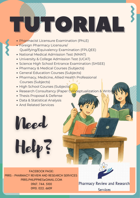 𝗣𝗥𝗥𝗦 (𝗣𝗵𝗮𝗿𝗺𝗮𝗰𝘆 𝗥𝗲𝘃𝗶𝗲𝘄 𝗮𝗻𝗱 𝗥𝗲𝘀𝗲𝗮𝗿𝗰𝗵 𝗦𝗲𝗿𝘃𝗶𝗰𝗲𝘀) 𝗧𝘂𝘁𝗼𝗿𝗶𝗮𝗹 𝗮𝗻𝗱 𝗥𝗲𝘃𝗶𝗲𝘄