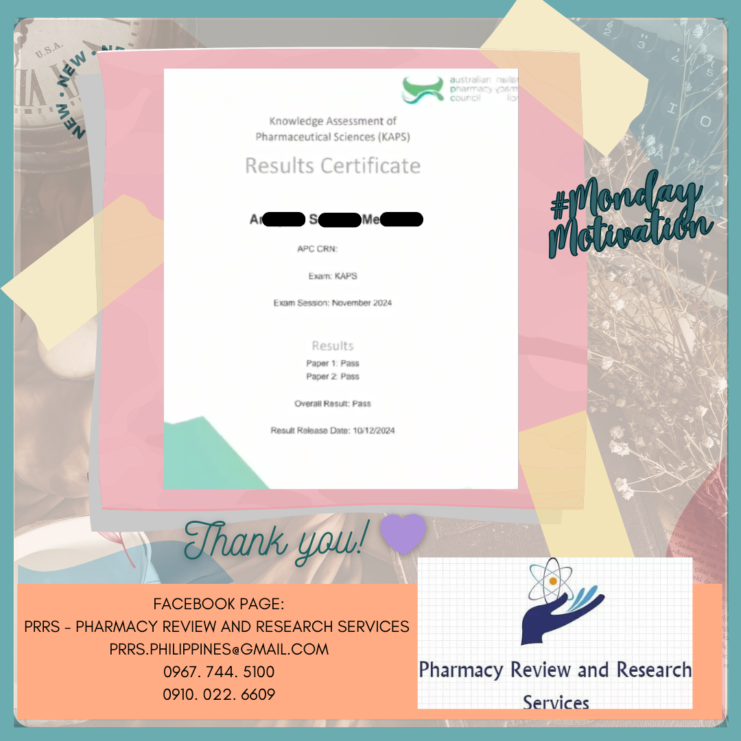 𝗣𝗥𝗥𝗦 𝗙𝗼𝗿𝗲𝗶𝗴𝗻 𝗣𝗵𝗮𝗿𝗺𝗮𝗰𝘆 (𝗜𝗻𝘁𝗲𝗿𝗻𝗮𝘁𝗶𝗼𝗻𝗮𝗹) 𝗘𝘅𝗮𝗺𝗶𝗻𝗮𝘁𝗶𝗼𝗻 𝗥𝗲𝘃𝗶𝗲𝘄 𝟭𝟬𝟭 - 𝗠𝗨𝗦𝗧 𝗞𝗡𝗢𝗪𝗦. 𝗛𝗜𝗚𝗛-𝗬𝗜𝗘𝗟𝗗. 𝗠𝗢𝗦𝗧 𝗘𝗦𝗦𝗘𝗡𝗧𝗜𝗔𝗟𝗦.